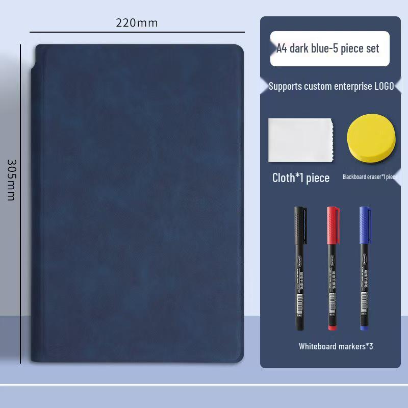 Portable A5 Erasable Whiteboard Notebook - Small Desktop Message & Memo Board