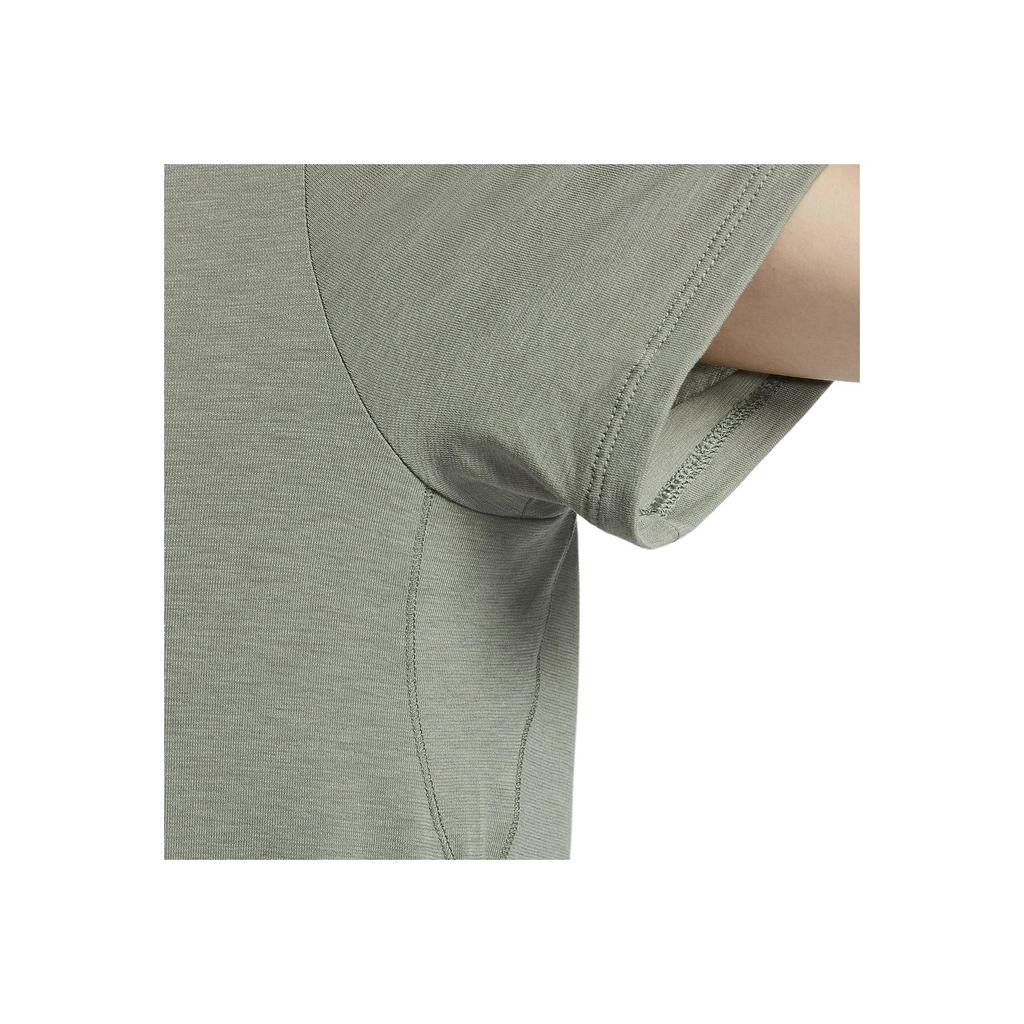 Nike One Relaxed Dri-FIT Casual Training Quick-Dry Knitted T-Shirt Women Tops Light-Army-Green Black FN2815320