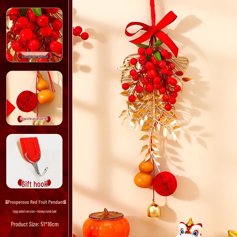 Housewarming Door Hanging: New Home Fortune Fruit String for Indoor Living Room Decor, Adds Birthday Atmosphere