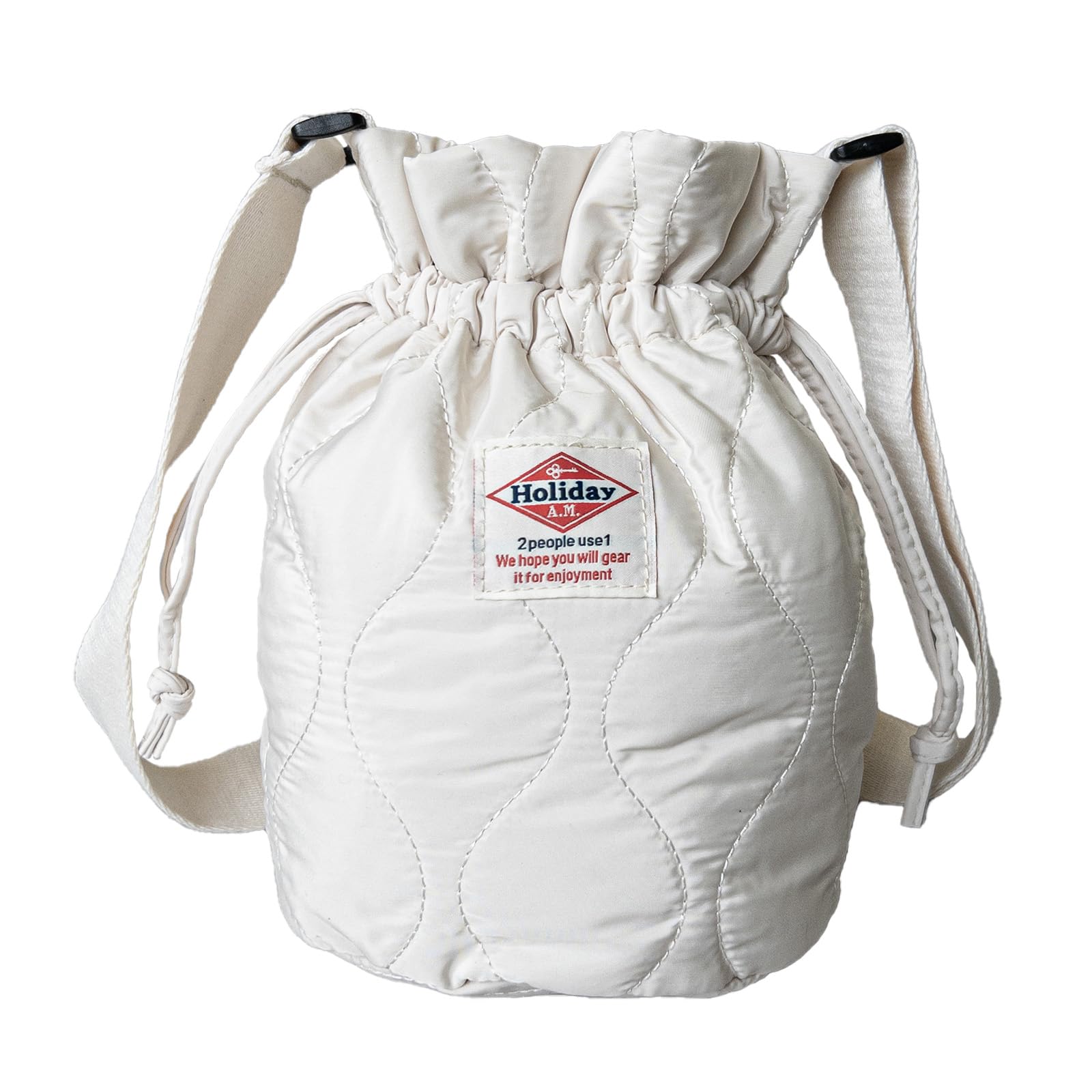 

Shoulder bag for women and available in length 26 x width 28 x depth 16 [Holiday A.M.] men, sizes cm, drawstring, quilted, 2-way (KB178)