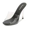Fashion 2025 New 35-43 Sexy Super High Heels 11CM High Nightclub Transparent Sandals Sex Shoes Large Size Shoes