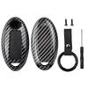 Karbon Fiber Anahtar Kabuk Kapak Uzaktan Anahtarlık Fob Durumda Anahtarlık Anahtarlık Nissan Qashqai Pulsar Mart 370Z NV200 Yaprak Küp
