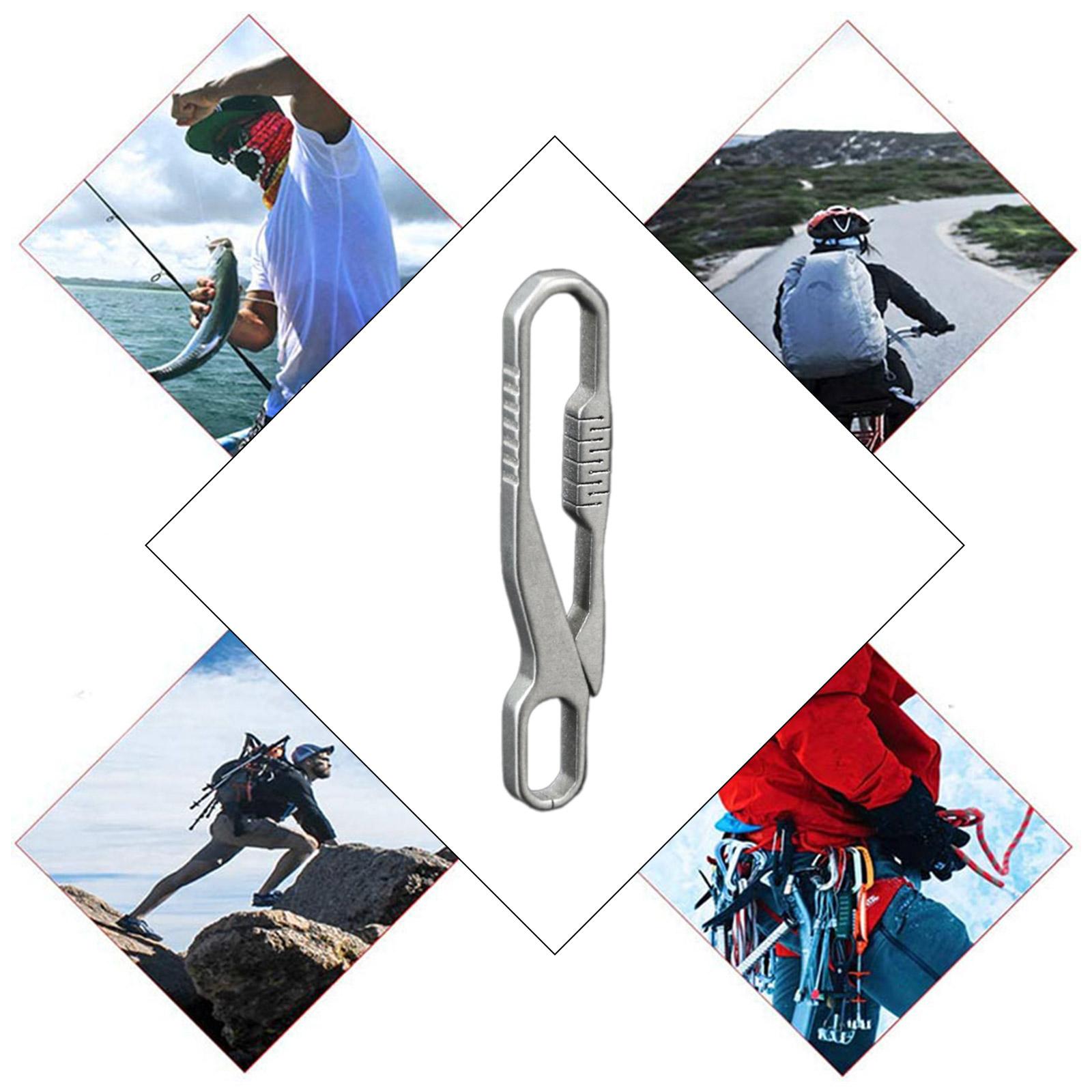 

Титановый сплав карабин брелок клипса пряжка наружный брелок клипса держатель ключей быстросъемные крючки брелки инструменты