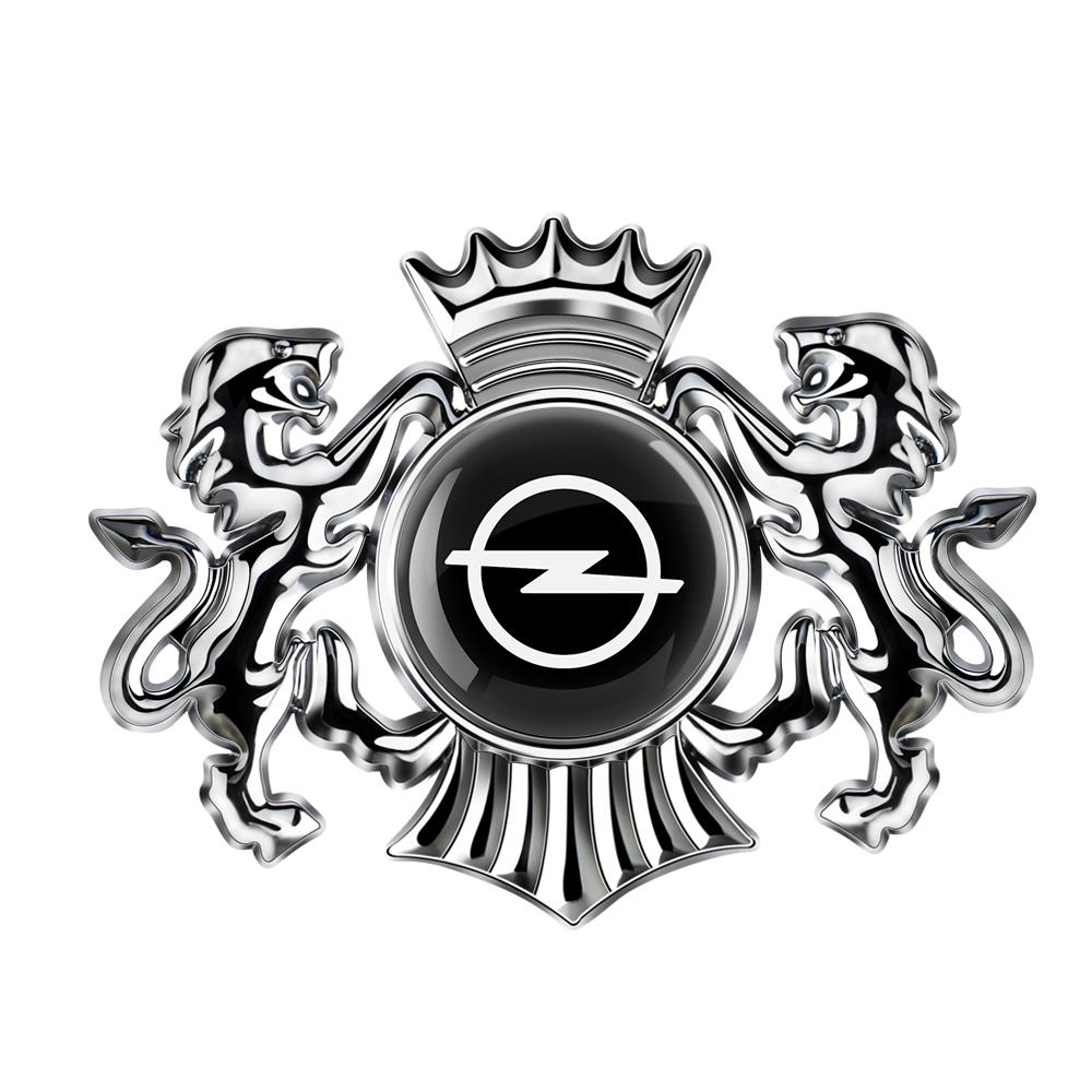 New Car Styling 3D Metal Chrome Zinc Alloy Emblem Car Body Sticker Decal For Opel Astra Mokka Zafira Vectra OPC Insignia Corsa