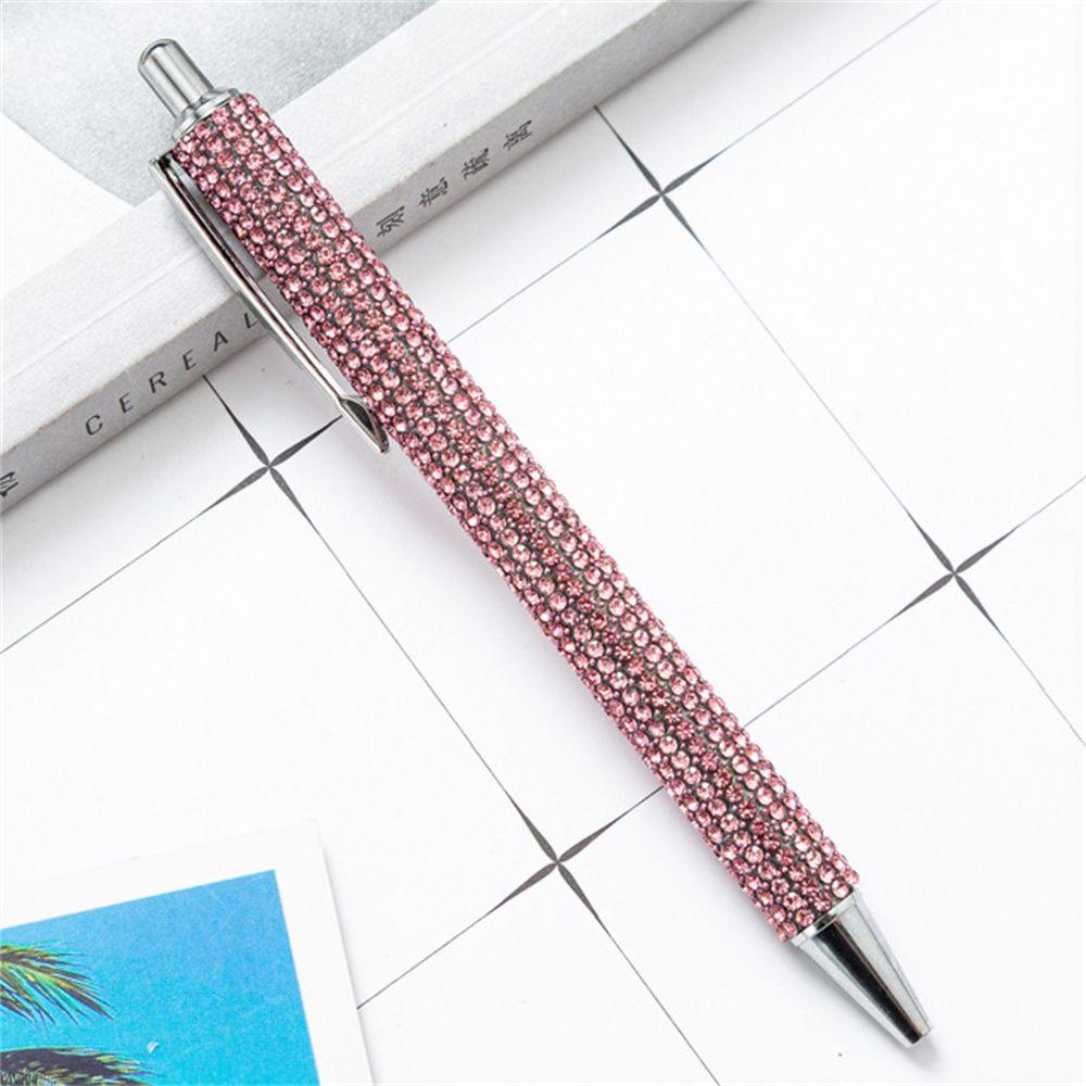 High Quality Sparkling Luxury Bright Metal Ball Pen Press Pen Signature Pen Ballpoint Pen