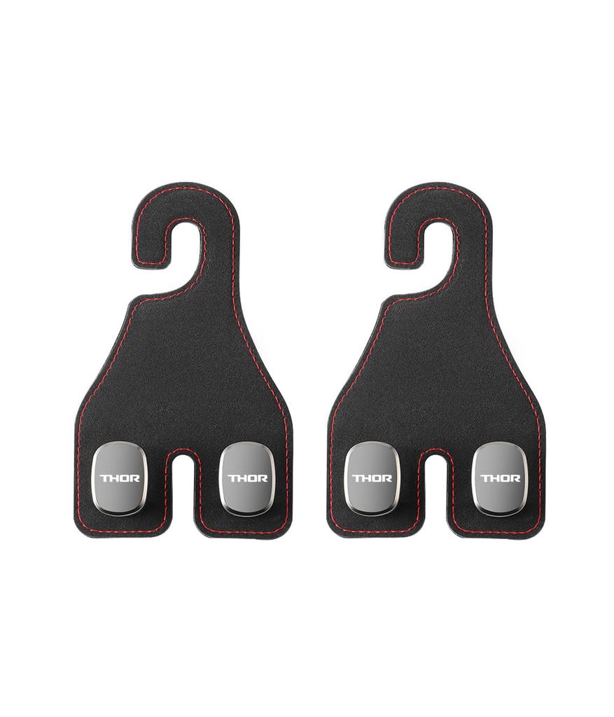 Set of 2 car seat hooks with THOR headrest hooks for and X genuine and convenient for storing and transporting Thor-specific logo, G, Turbo, grades.