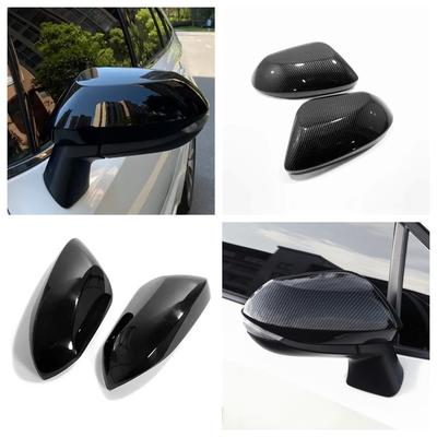 For Mazda 2 Hybrid  2024 ABS Glossy Black Auto Rearview Mirror Cover Frame Trims Decoration Sticker Car Styling Accessories