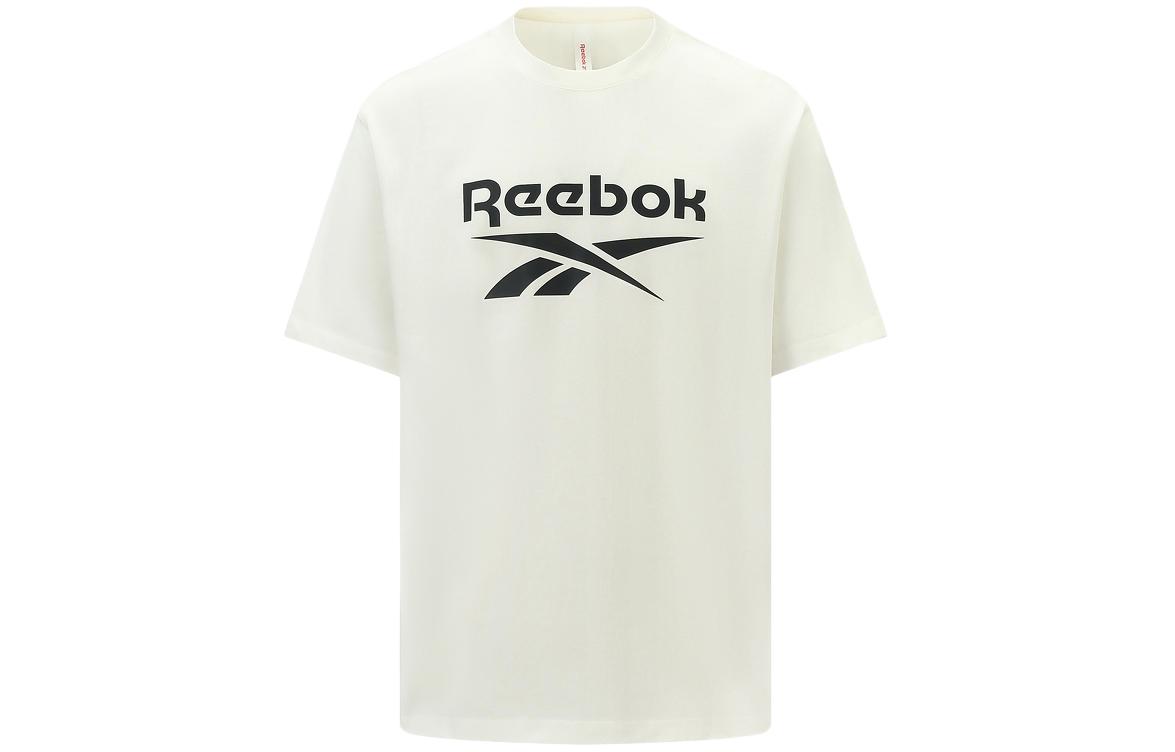 Reebok T Shirts Unisex White Crew Neck Moderate Straight Fit 24SRM409UGW1 2XL