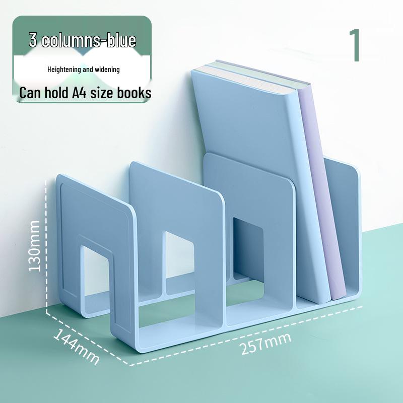 Huajie Acrylic Book Stand & Divider: Desktop Bookshelf & Storage Rack