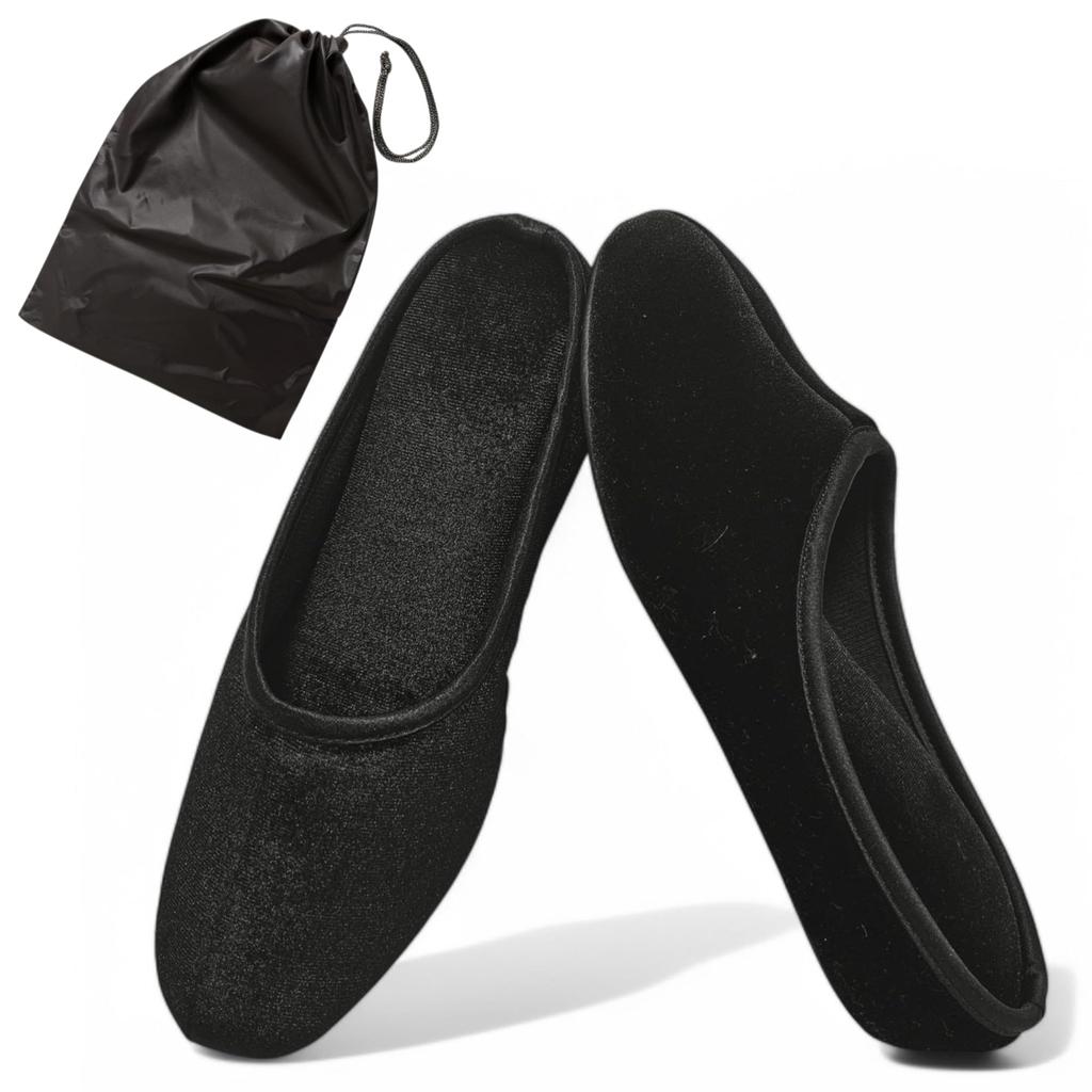 MOON ROOM Portable Indoor Heeled Slippers with 4cm Perfect for Entrance Entrance and Includes Storage M Women's Heels, Graduations, Ceremonies, Exams,