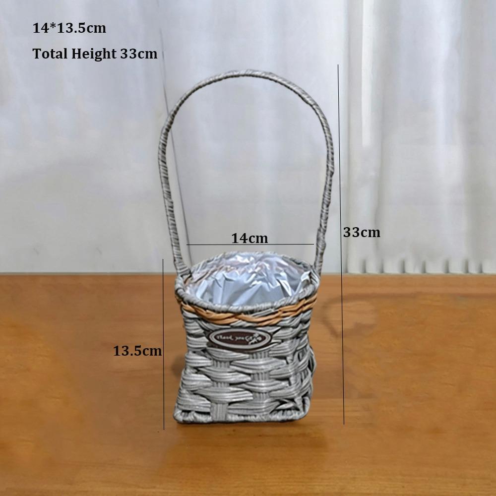 Handwoven Household Handhold Weaving Basket  Restaurant Serving Tabletop Display 10