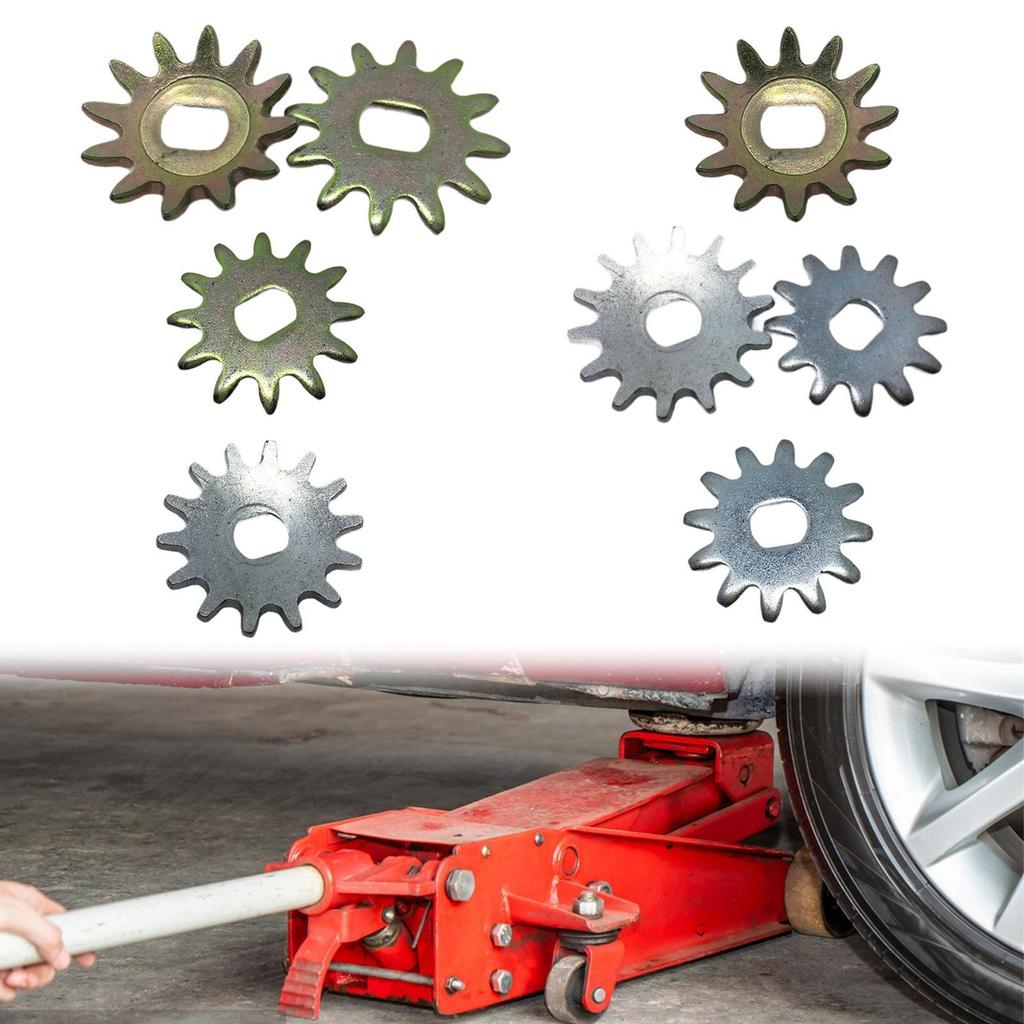 2Pcs Car Jack Repair Gear Hydraulic Lifting Jack Toolkit Sturdy Metal Gear Wheel Set for Vehicle Repairing Professionals