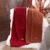 Bufanda de Punto Casual de Color Sólido Estilo Coreano Bufanda para Hombre Mujer Moda Bufandas de Punto de Invierno Regalos
