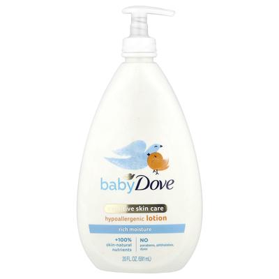 Baby, Sensitive Skin Care, Hypoallergenic Lotion, Rich Moisture, 591 Ml (20 Fl Oz)