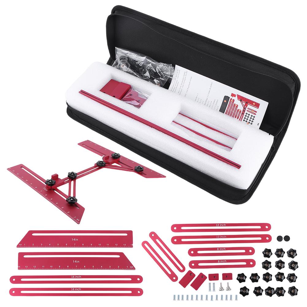 Stair Tread Template Tool Stair Tread Jig Multipurpose Stair Template Tool Aluminum Alloy Step Template Tool for Cutting Drywall