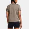 Under Armour Meridian Solid Crew Neck Short Sleeve T-Shirt Women Tops Linen 1379155-200