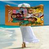 Custom Name Ultra-Soft Beach Towel with The Golden Girls Theme,Ideal for Pool - Camping, Diving - Perfect Travel Essential, Vibrant Beach Towel.