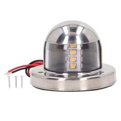 12V DC Tekne Çapa Işıkları 135 derece Beyaz LED Seyir Kıç Işığı IP66 Korumalı 2nm Görüş Mesafesi Deniz Yatları İçin