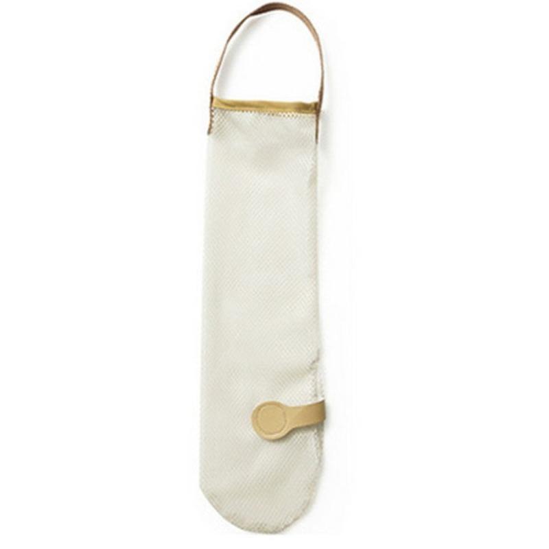 Reusable Mesh Fruit and Vegetable Hanging Bag Garlic Onion Hanging Storage Bag Home Hollow Kitchen Accessories