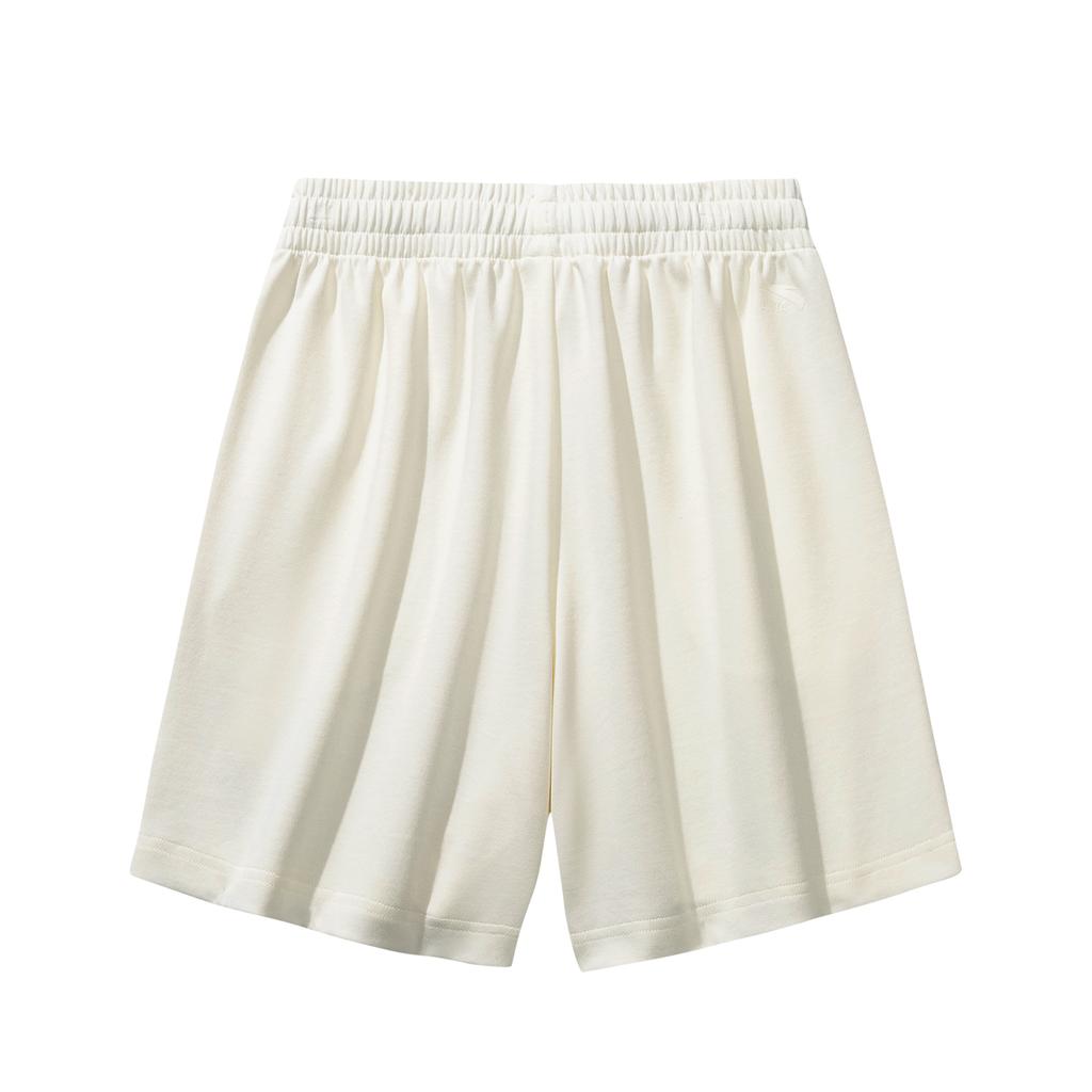 Anta Loose Knit Five-Point Shorts Women Bottoms Ivory-White 962628302-2