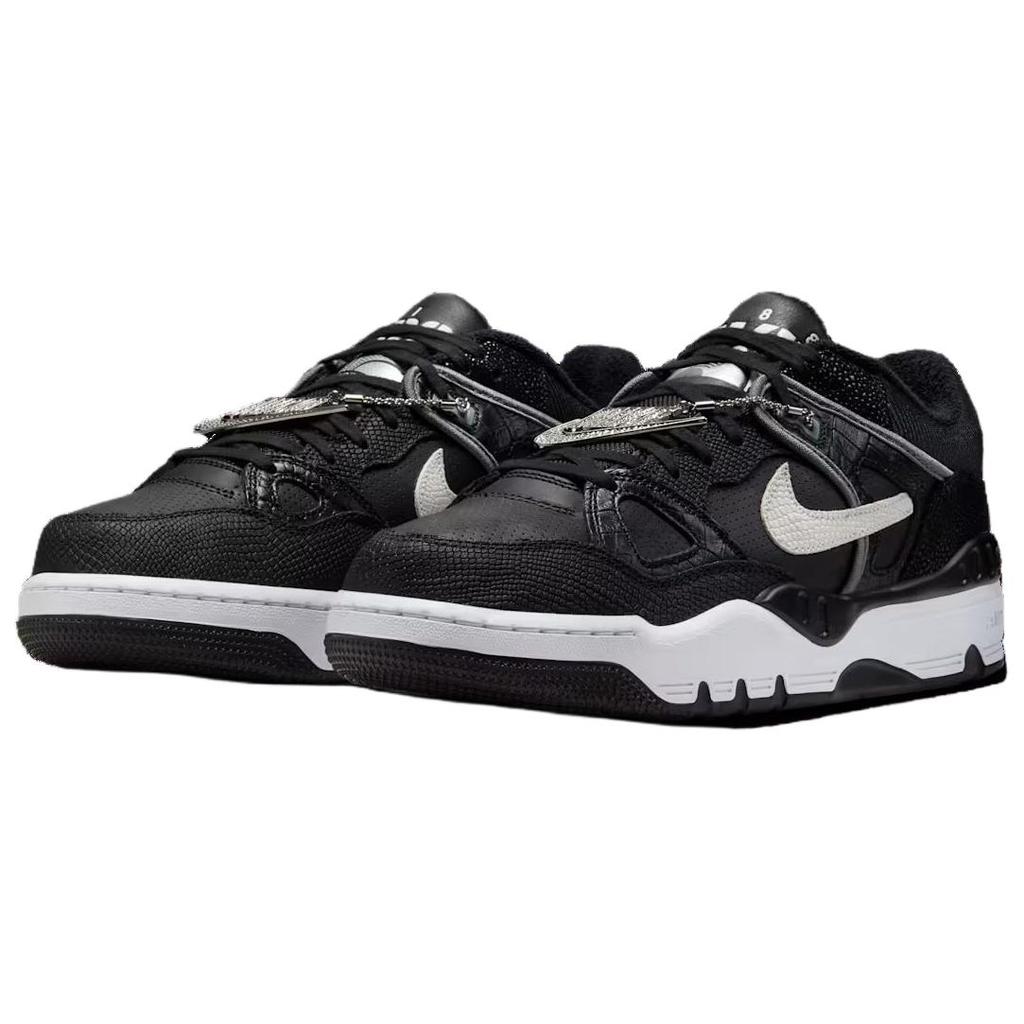 Nigo x Nike Air Force 3 Low Black Croc Unisex Sneakers Smoke-Grey Metallic-Platinum White HF7630-001
