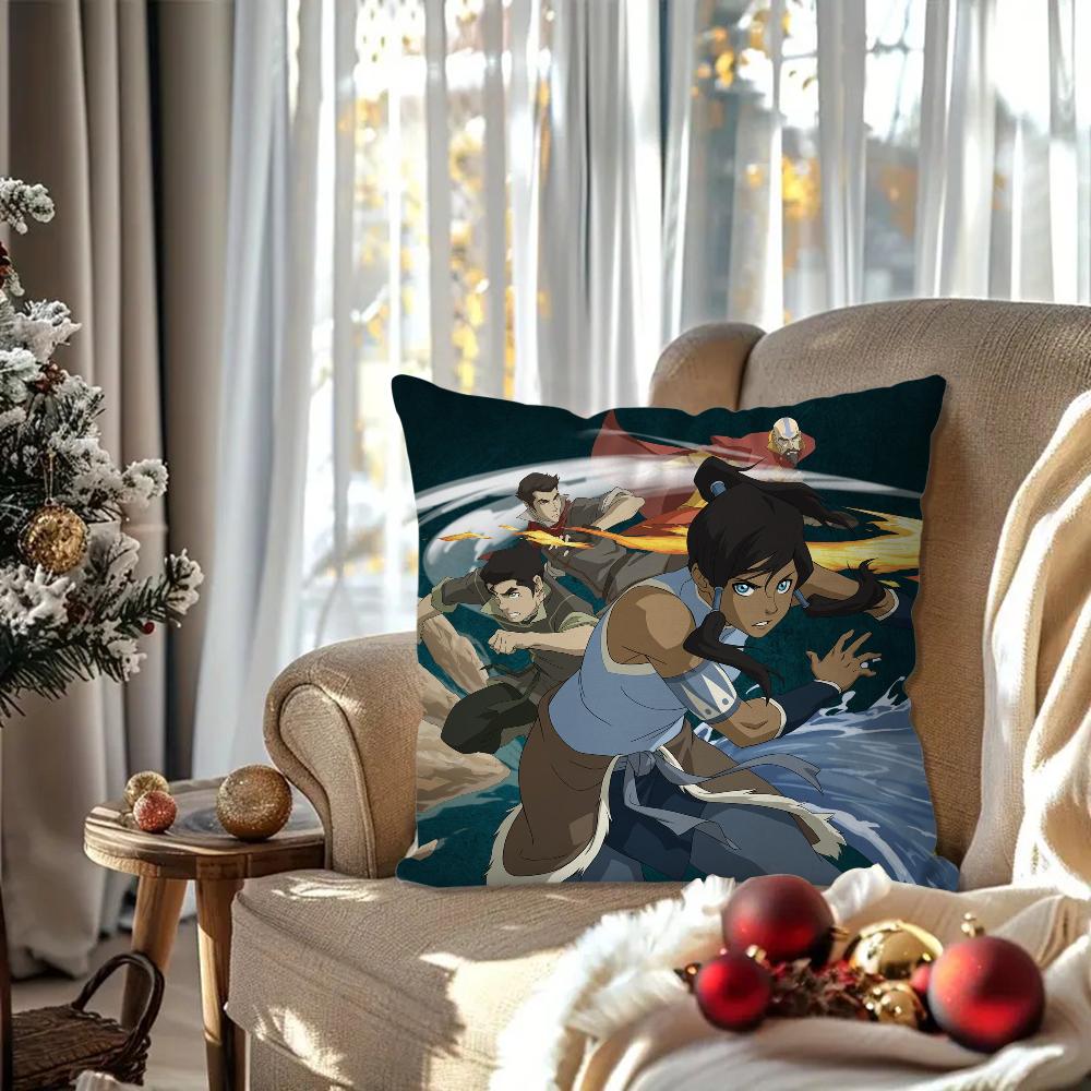 The L-Legend of K-Korra Animation Pillow Case Square Pillow Bedroom Sofa Leisure ComfortCushionLiving Room Home Decoration 40X40