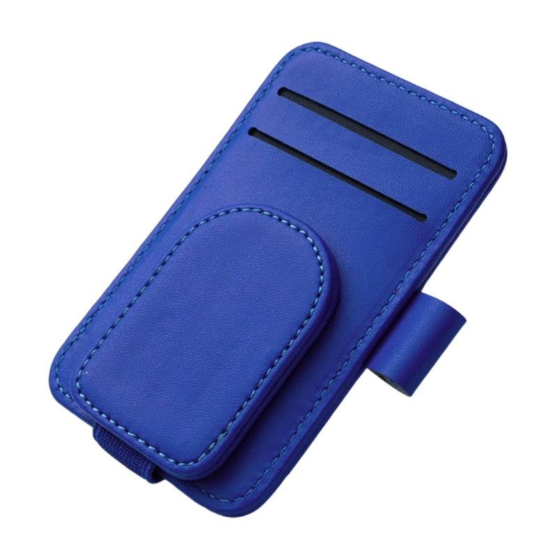 Leather Storage Clip Auto Interior Accessory Car Glasses Holder Card Clip Eyeglass Hanger Organizer Clip for Sun Visors
