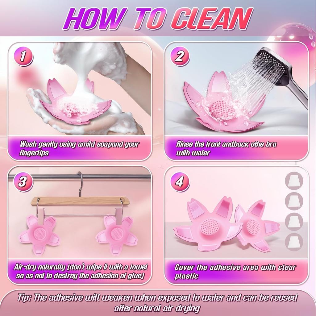 Nipple Toys Vibrator Adult Sex Toys, with 9 Vibration Modes, Female Wearable Adjustable Remote Control Sex Pleasure Toys with Adhesive Stickers