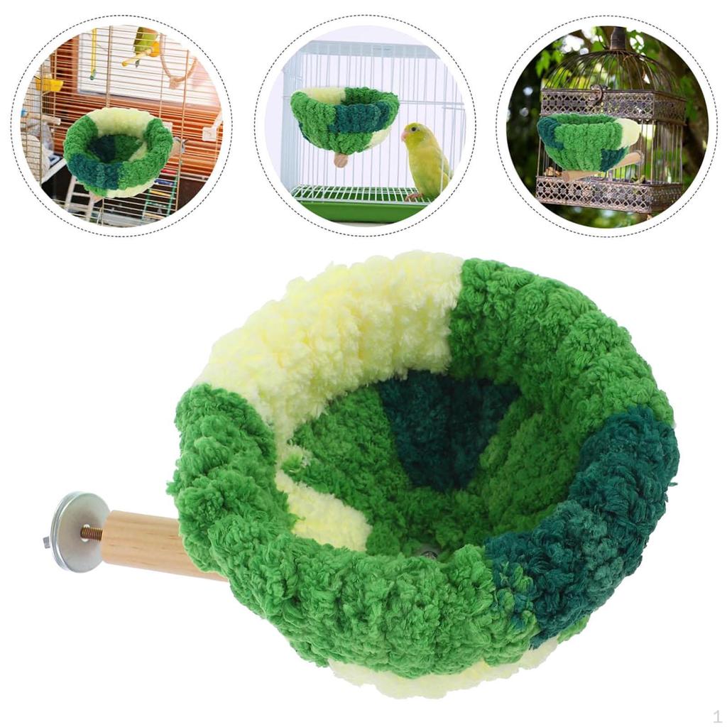 Bird Nest Birds House Birdcage Accessories Hammock Washable Hideaway Hut for Macaws Finch Budgie