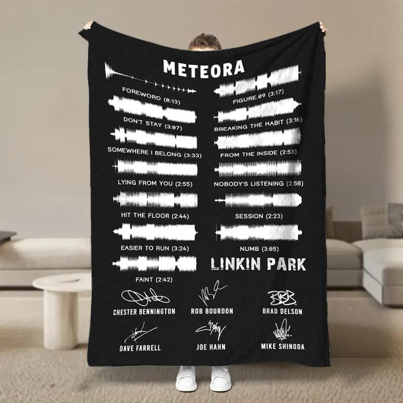 Rock Band L-Linkin Cool P-Park Blanket Soft Fluffy Throw Luxury Blanket Throw Kid Adult Sofa Bed Blanket Cover Travel Throw Gift