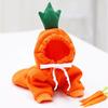 Small/Medium Dog & Cat Fleece Hoodie - Autumn/Winter Fruit Design, Anti-Scratch, Cute for Teddy & French Bulldog