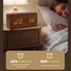 Multicolor Digital Clock Wood Smart Alarm Clock Versatile Desktop Clock  Home Use