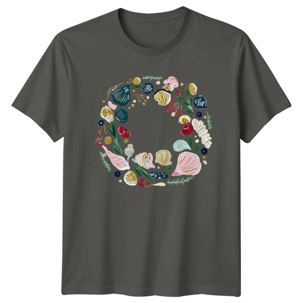 Mediterranean Coastal Shells Unisexs TShirt Beach Birthday Gift For Her S