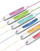 Aechy Curved Line Twin Marker Pen with Roller Stamp Felt Color Pen for Card School Office Use Pen, 2-Color Pen, Water-Based & Tip, 6-Piece Set,
