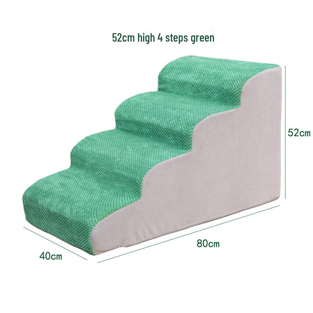 Schůdky a rampa pro domácí zvířata: Odnímatelné, pratelné pěnové schůdky pro kočky a psy, ideální k postelím a pohovkám