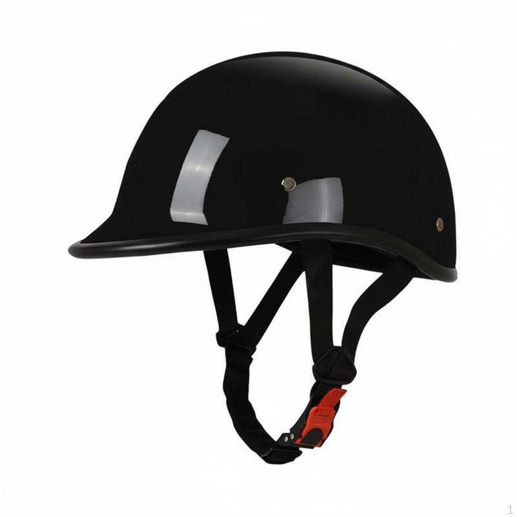 Retro Half Helmet Shell Vintage Design Quick Release Buckle for Women Riders, Street Riding, City