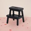 1:12 Dollhouse Mini Stool Exquisite Details Realistic Appearance Double-deck Step Stool Doll House Accessory