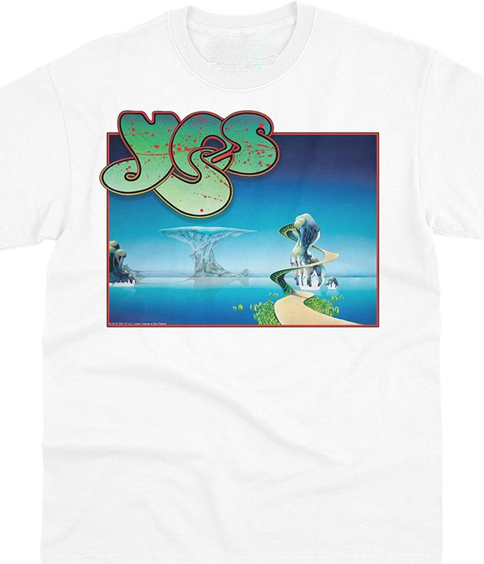 Vintage Yes Band Songs Cotton White All Size Classic Shirt JU185 XXXL