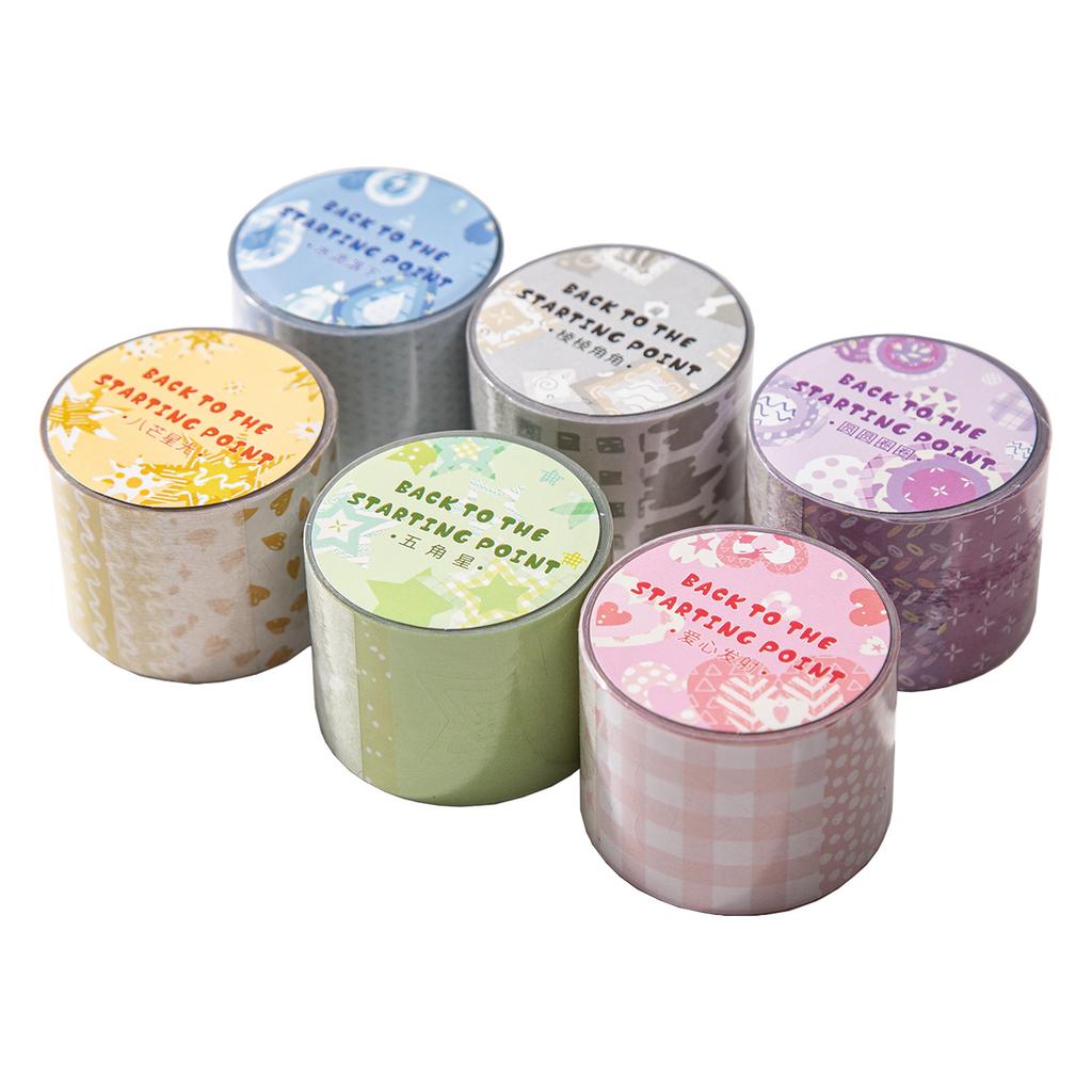 1pcs/1lot Decorative Adhesive Tapes Back To Square One Masking Tapes Scrapbooking DIY Paper Japanese Stickers