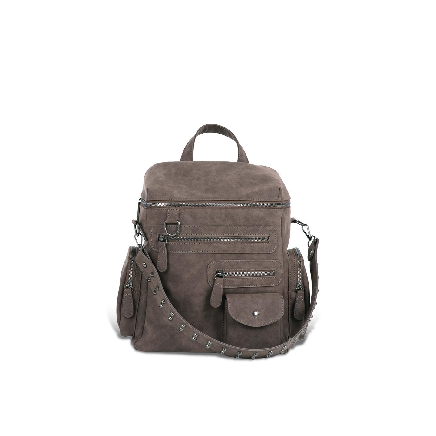 

American retro Y2K Spice Girl Rivet Locomotive Bag 2025 New Niche Design Multi-Pocket Backpack School Bag Women