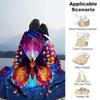 1pc Butterfly Printing Lightweight Flannel Blanket, Comfortable and Warm Blanket, for Camping Sofa Bed and Couch Office, in All Seasons