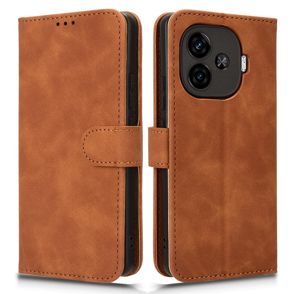 For Vivo iQOO Z9 Turbo 5G Case Wallet Leather Phone Cover Skin Feeling Texture