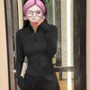 Spring and Autumn New Short Top Slim-fit Quick-drying Double-sided Polished Stand-up Collar Jacket Yoga Clothes Jacket