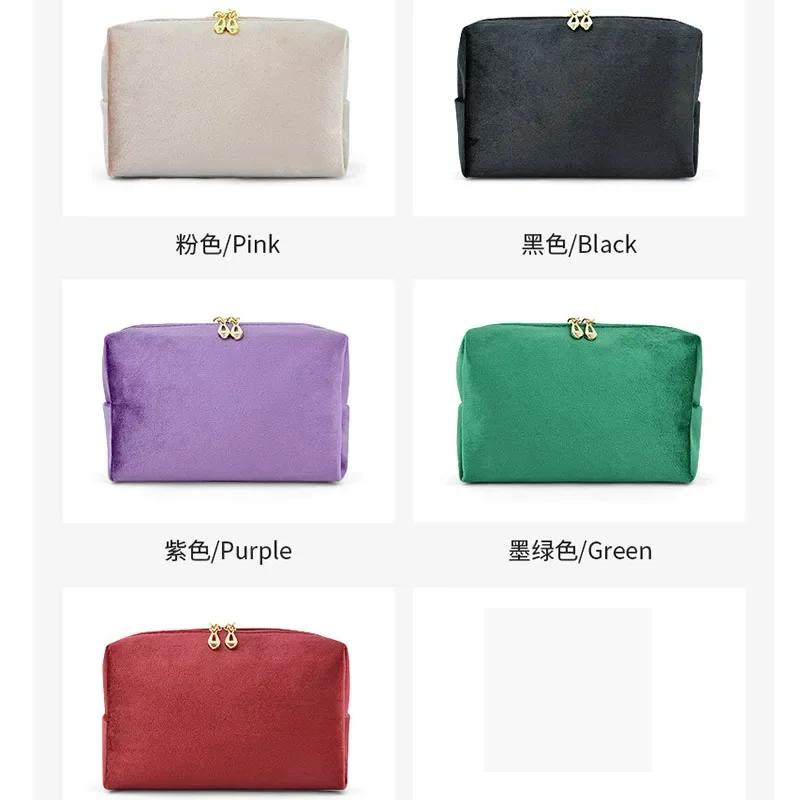 

Velvet Cosmetic Lipstick Bag Travel Makeup Pouch Storage Bags Cosmetic Bag Organizer Case Women s Clutch Phone Purses