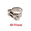 Universal Motorcycle Stainless Steel 304Single Exhaust Pipe Clamp Exhaust Tube Clip For Slip-on Type Muffler Silencer Adjustable