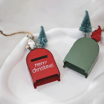 Christmas Decorations Widely Used Fashionable Single Opp Iron Art+resin+other Small Mailbox Charming Design Lightweight 3 Colors