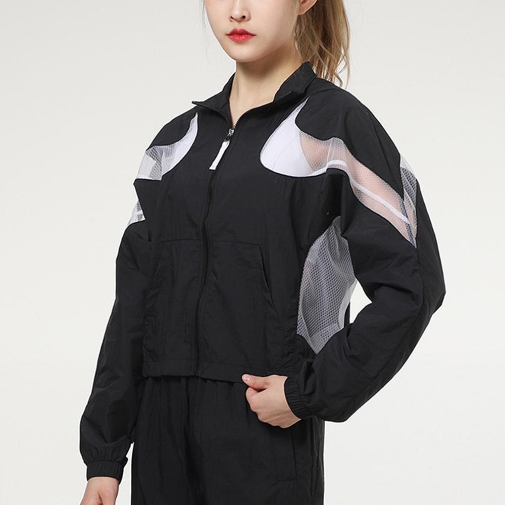 Nike Sportovní tkaná bunda se stojáčkem Dámská bunda Černá CZ8285-010