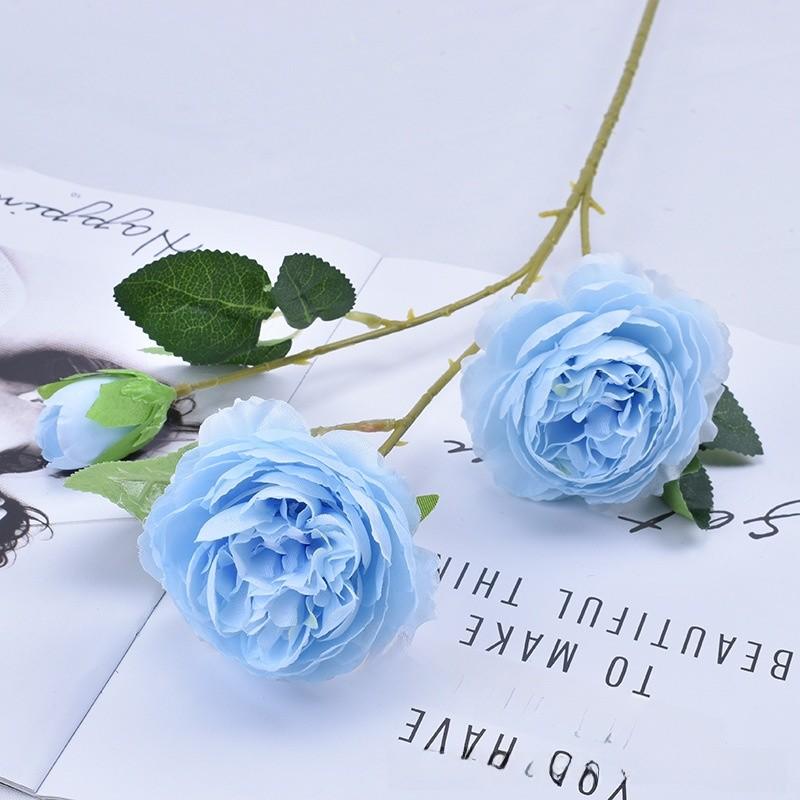 Western Ranunculus Asiaticus Faux Flower Arrangements With Embossed Craft For Event Decor