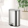Fashionable Stainless Steel Foot-Pedal Trash Can