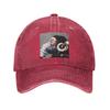 Banksy Dj Monkey Thinker With Headphones Washed Denim Cap Casual Baseball Caps Adjustable Hat Summer Unisex Baseball Hats